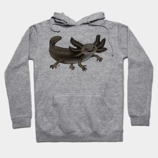 Amphibians - Axolotl - Black Melanoid Hoodie